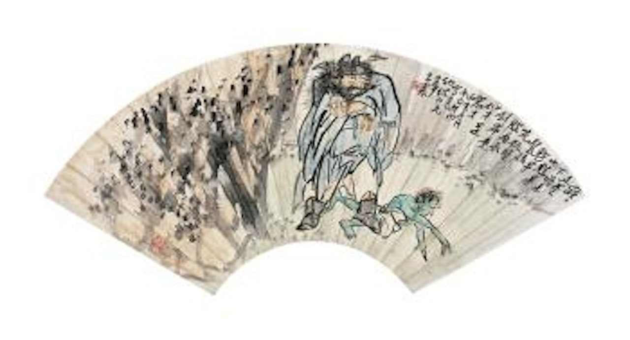 A figure of Zhong Kui by Wang Zhen