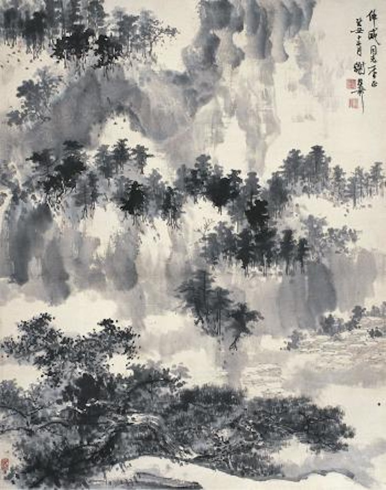 Misty mountains by Xie Zhiliu