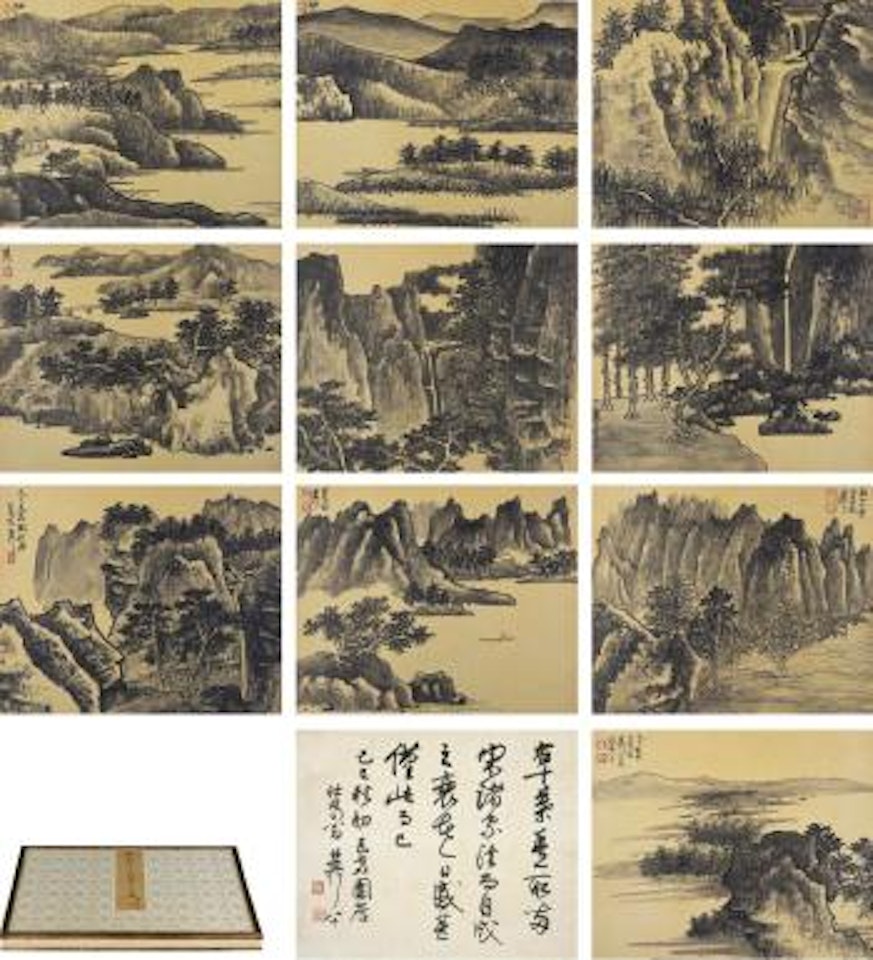 Landscape after song and Yuan Masters by Xie Zhiliu