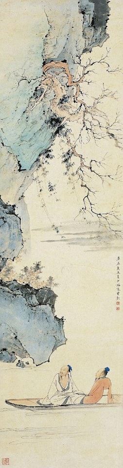 Scene of red cliff by Chen Shaomei
