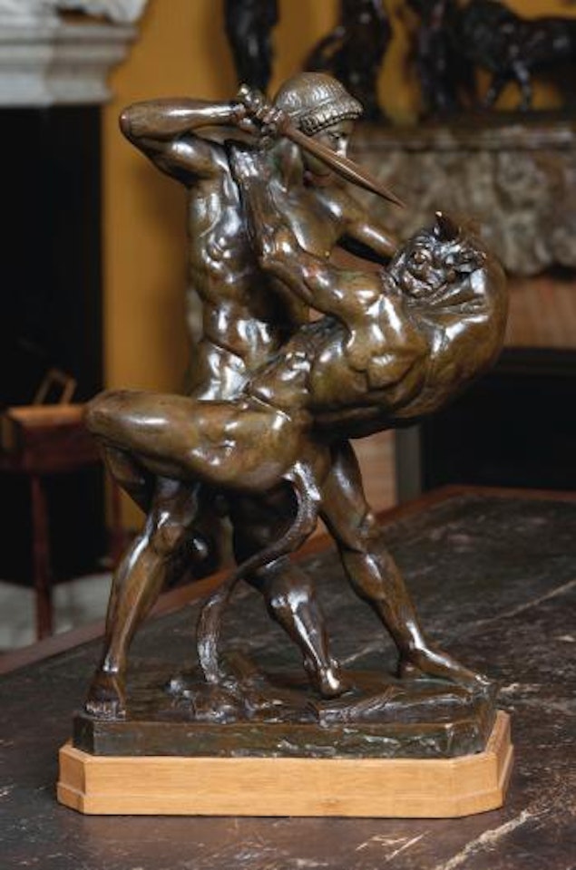 Thésée Combattant Le Minotaure by Antoine-Louis Barye