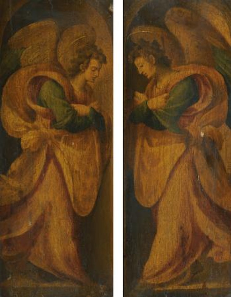 A Pair Of Winged Angels by Florentine School