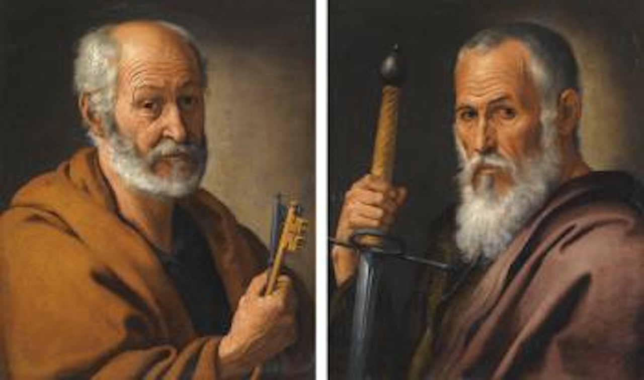 Saint Peter;&Nbsp; Saint Paul by Jusepe de Ribera