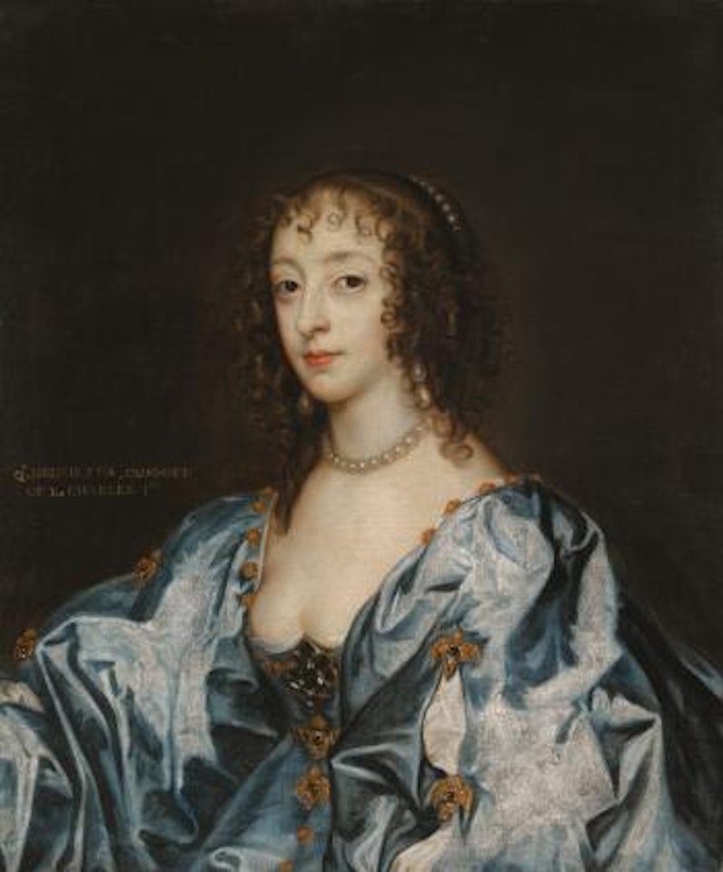 Portrait Of Queen Henrietta Maria by Anthony van Dyck