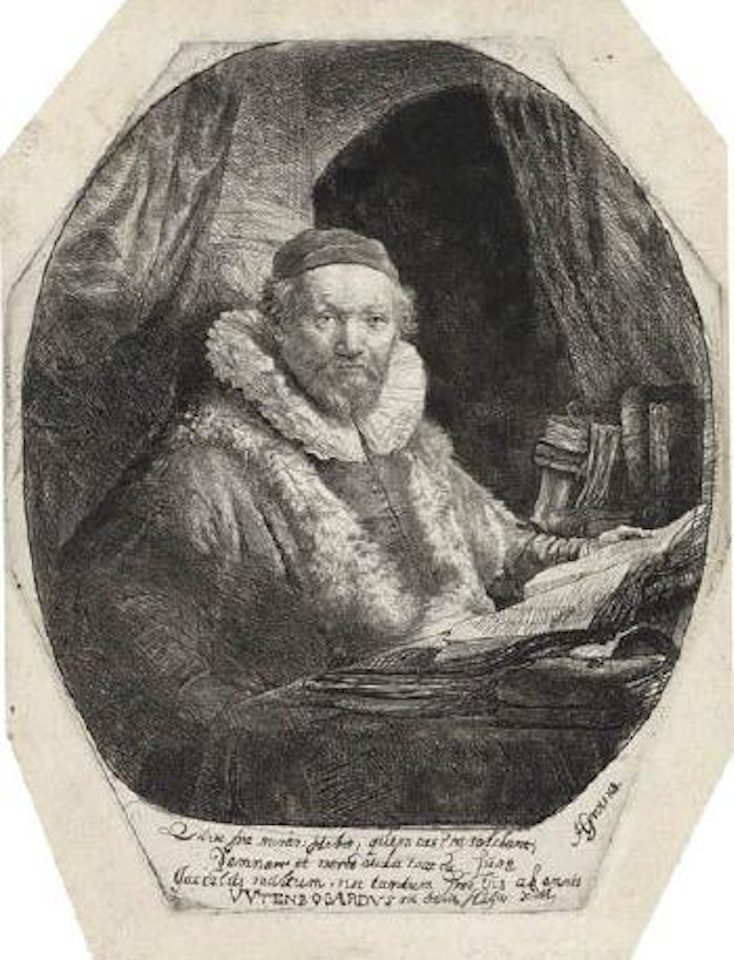 Jan Uytenbogaert, preacher of the Remonstrants by Attributed to Rembrandt Harmensz van Rijn