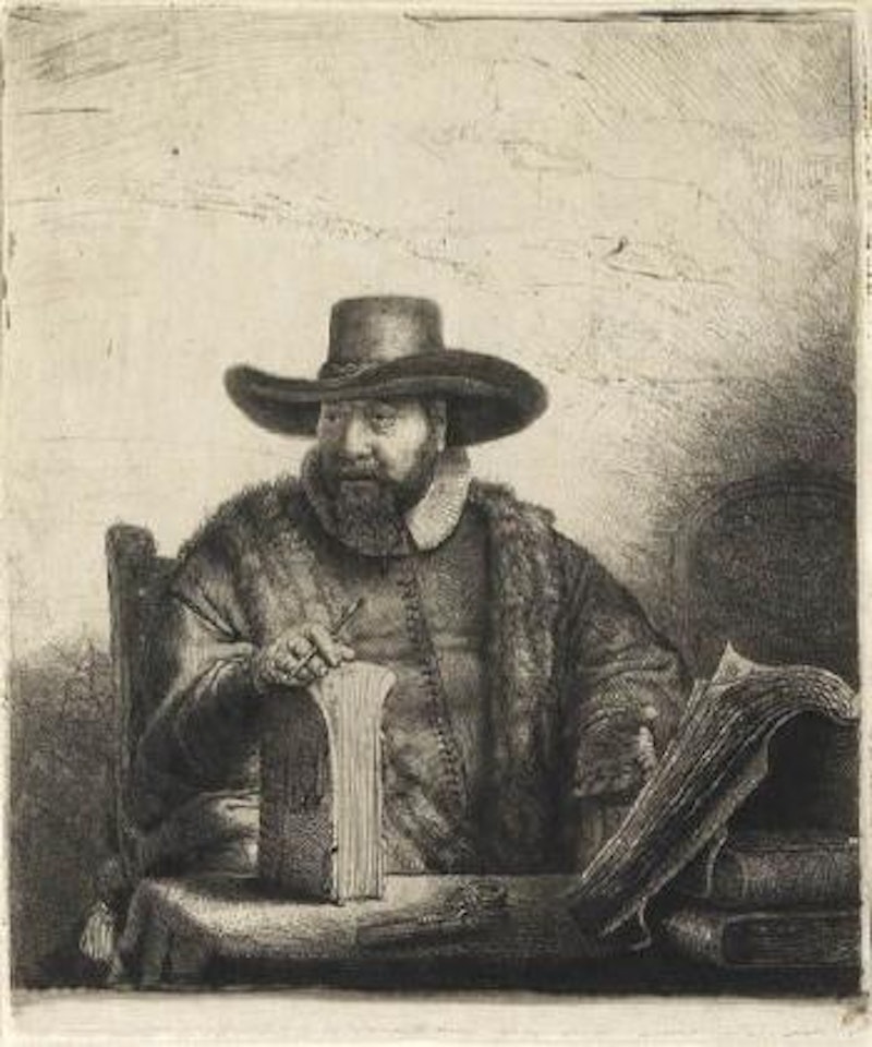 Cornelis Claesz Anslo, preacher by Attributed to Rembrandt Harmensz van Rijn
