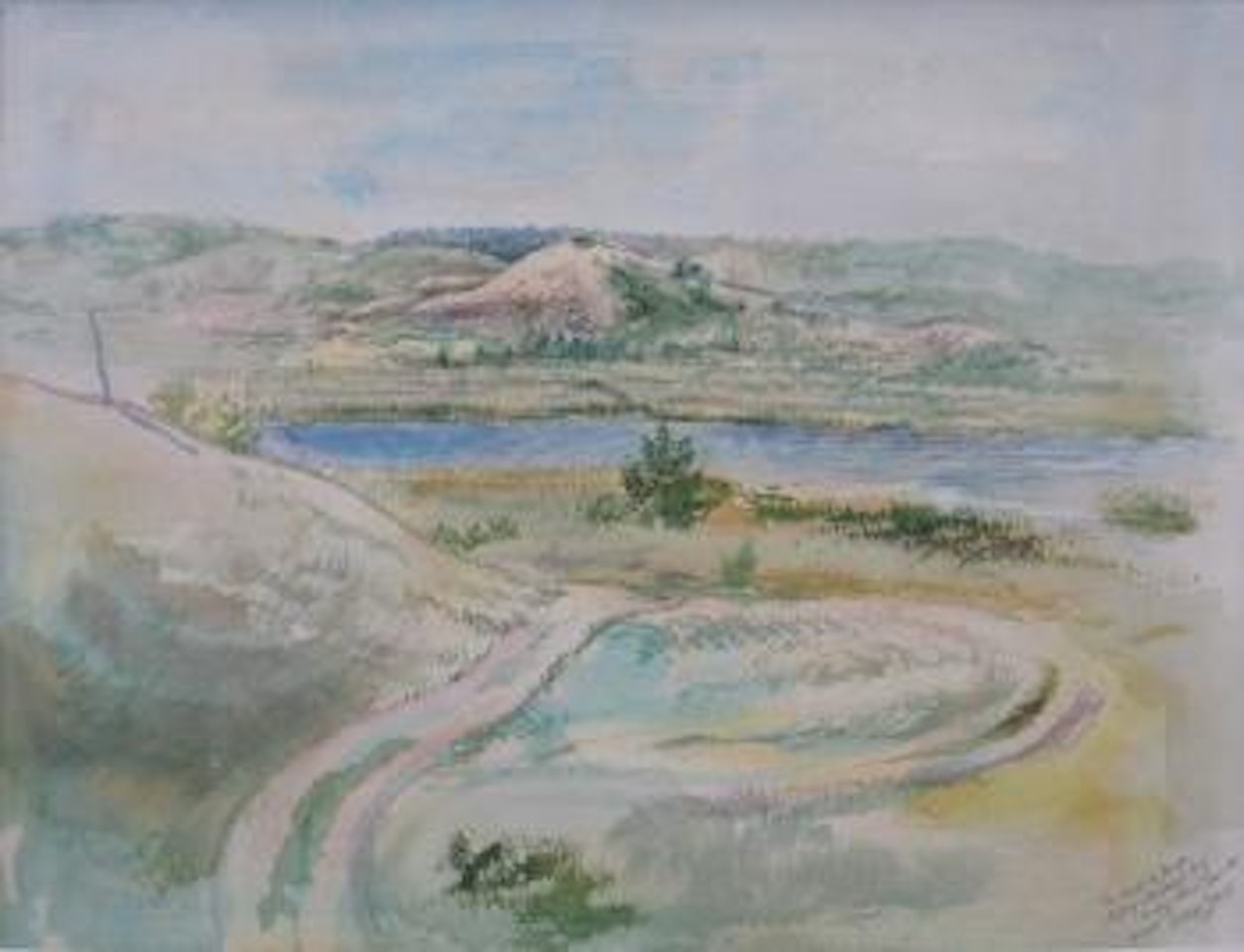 Landscape with dunes by George Grosz