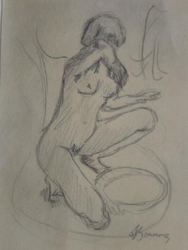Female nude by Pierre Bonnard