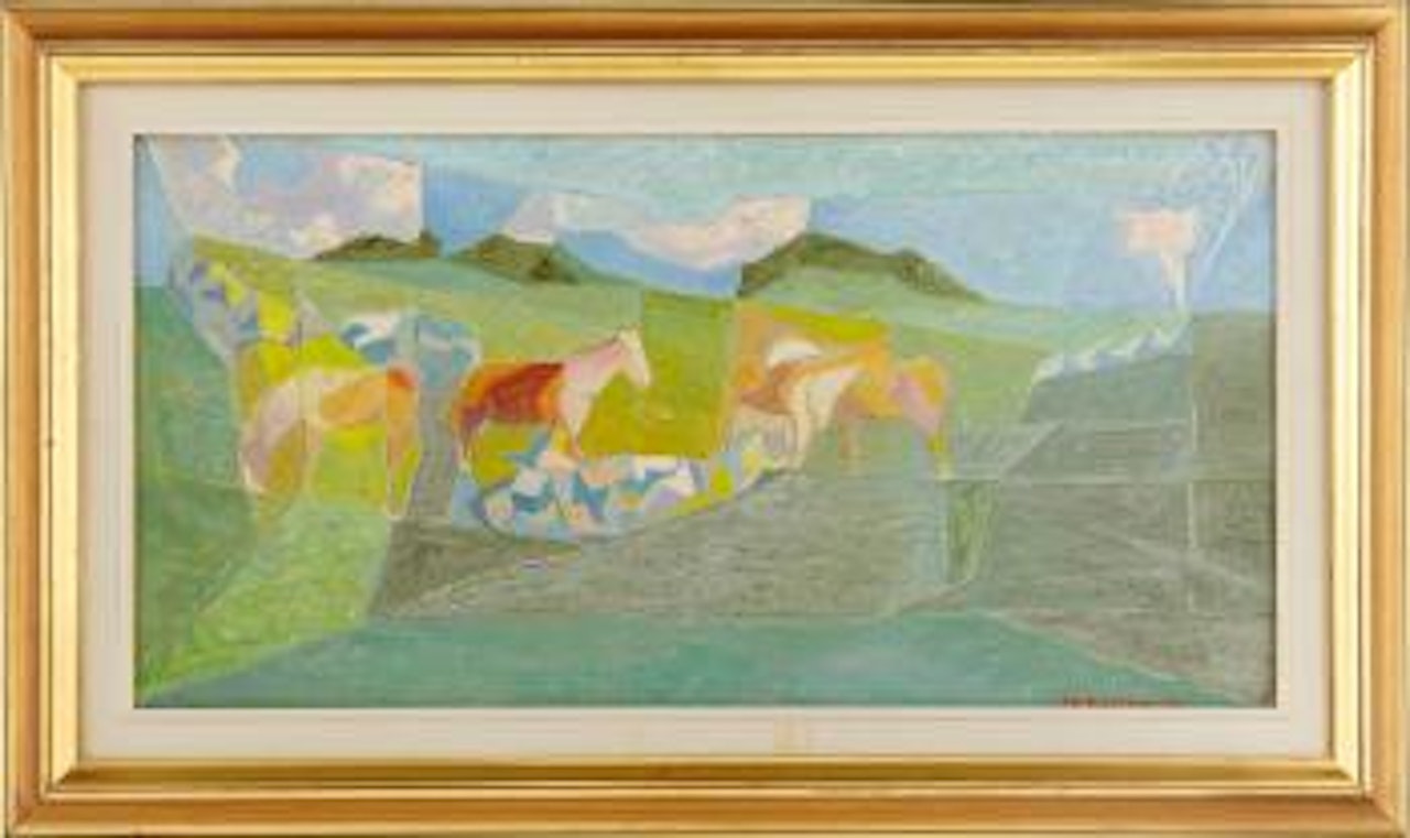 Hästar på sommarbete by Erik Olson