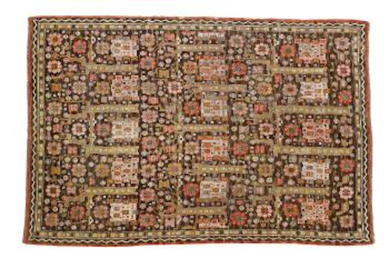 Black garden carpet by Märta Maas-Fjetterström