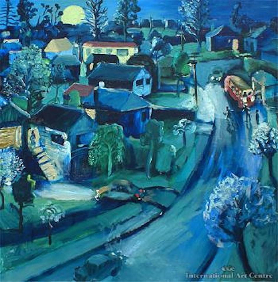 Doralto Road in the moonlight by Michael Smither
