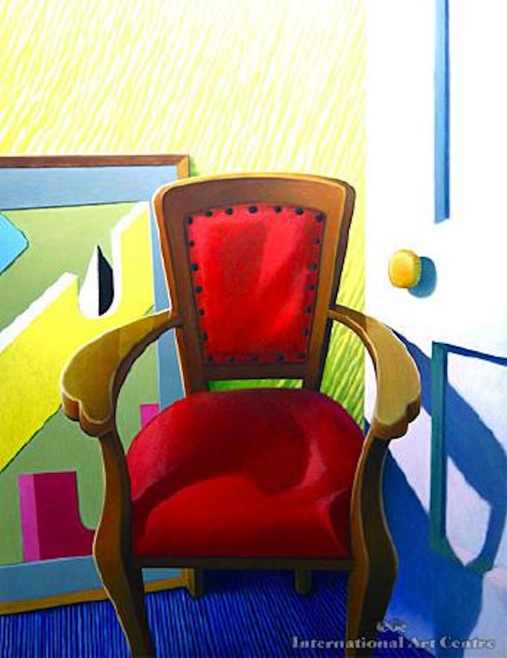 Red chair, or Homage to Clairmont by Michael Smither