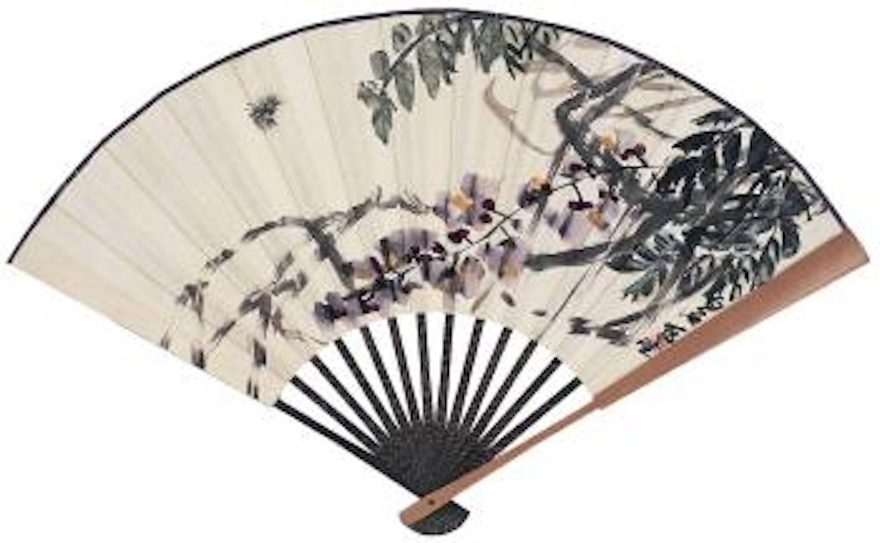 Wisteria and wasp by Qi Baishi