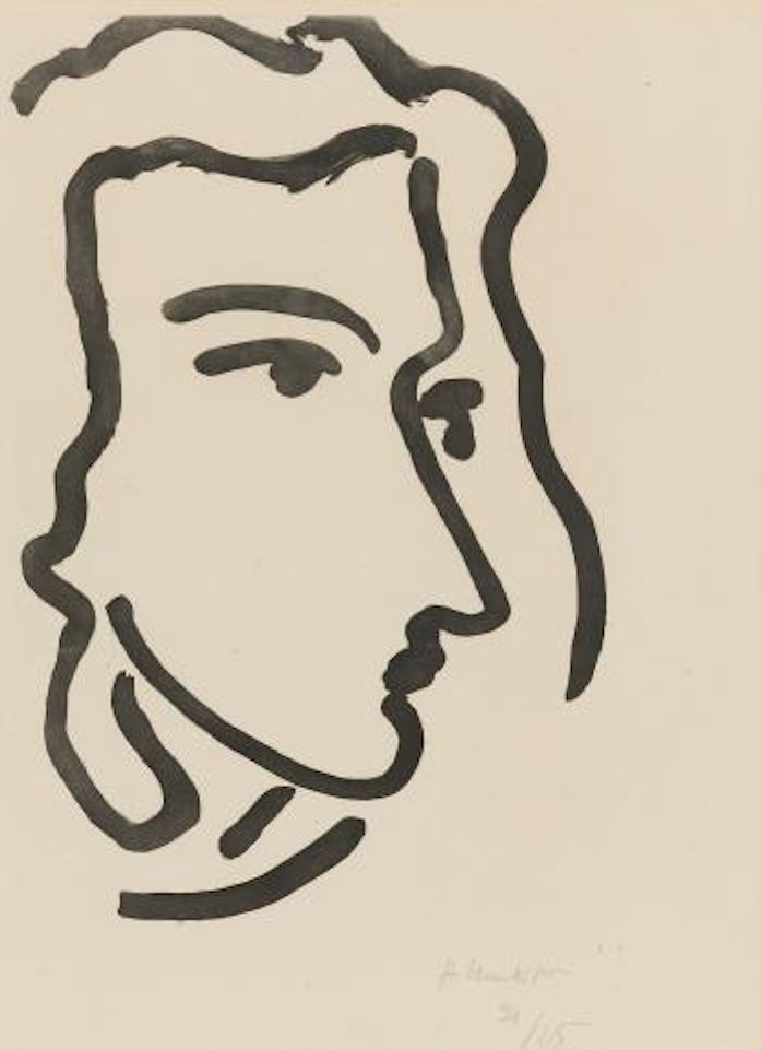 Nadia Regardant à Droite (D. 809) by Henri Matisse