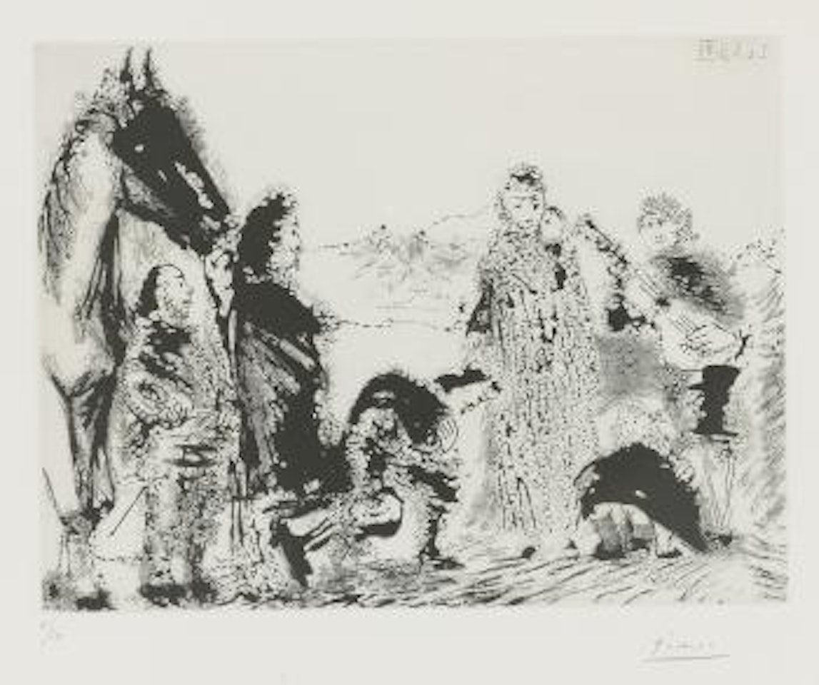 Variation Sur Le Theme De Don Quichotte Et Dulcinee (B. 1618; Ba. 1634) by Pablo Picasso