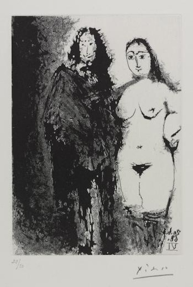 ProstituÃ©e Et ReÃ®tre (B. 1653, Ba.1669) And Couple Nu Posant (B. 1654 , Ba. 1670) by Pablo Picasso