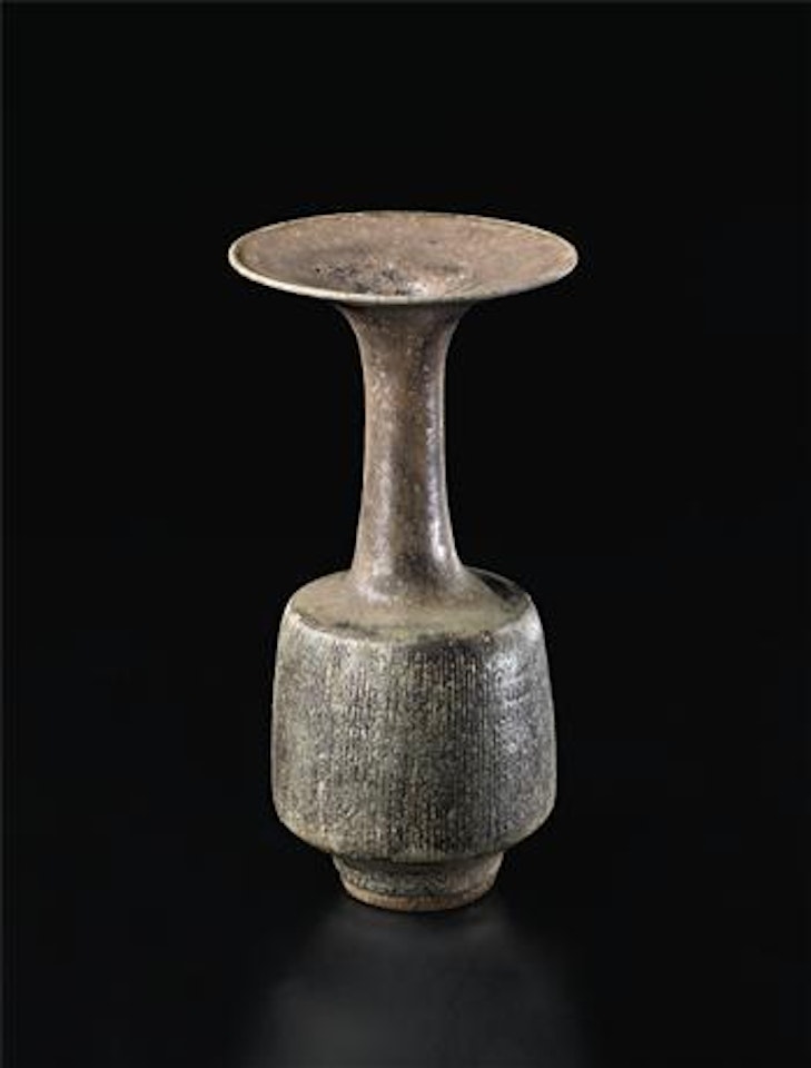 Vase with flaring neck by Lucie Rie