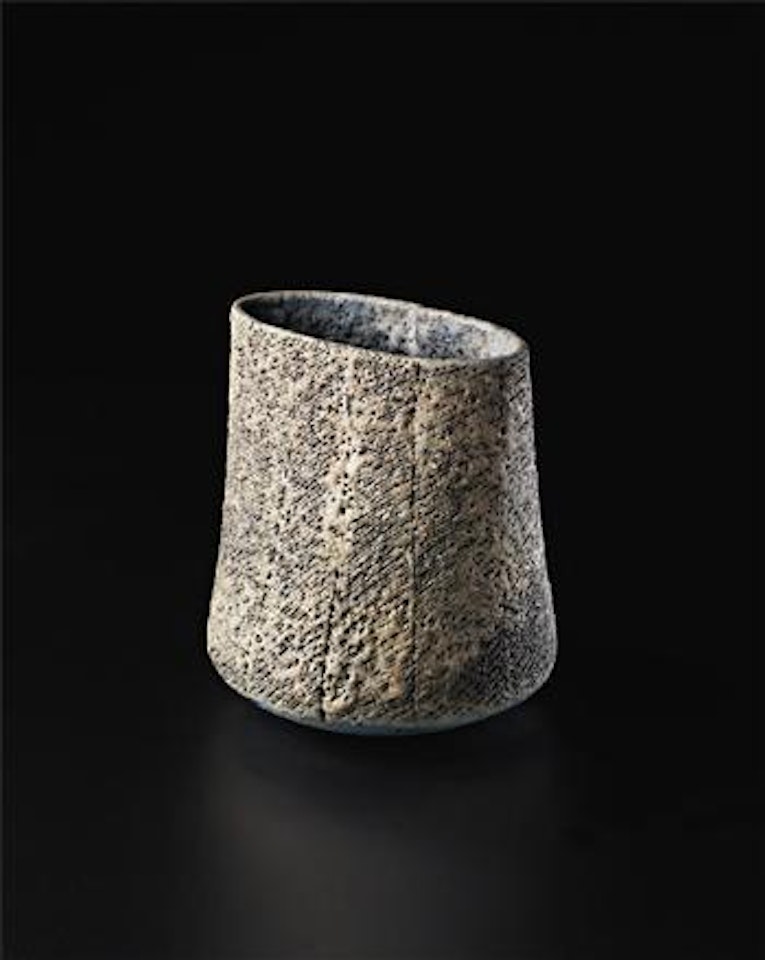 Pot with oval lip by Lucie Rie