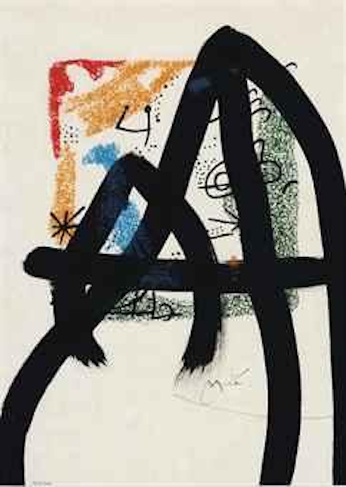 Les Essències de la terra: one plate (M. 578; see C. Books 123) by Joan Miró