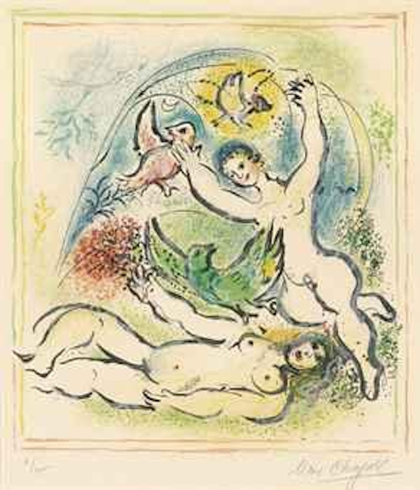 Sur la Terre des Dieux: one plate (M. 538; see C. books 72) by Marc Chagall