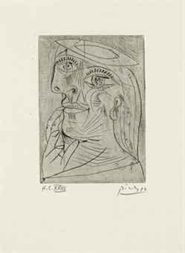 TÃªte de Femme, from SolidaritÃ© (B. 317; Ba. 635; see C. books 29) by Pablo Picasso