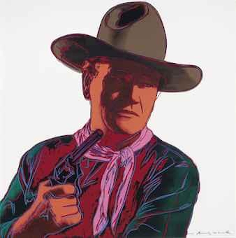 John Wayne, from Cowboys and Indians (F. & S. II.377) by Andy Warhol