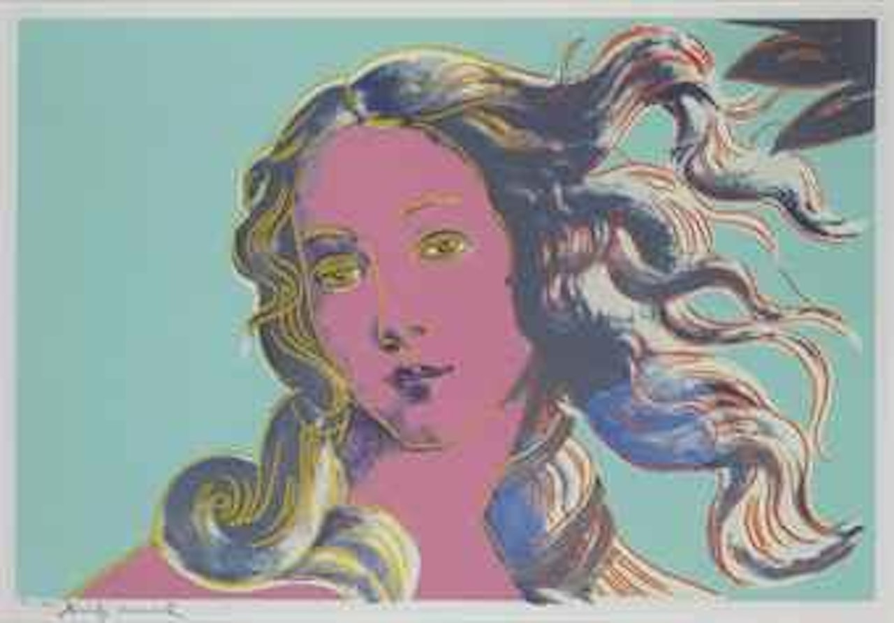 Details of Renaissance Paintings (Sandro Botticelli, Birth of Venus): one plate (see F. & S. IIB.316-319) by Andy Warhol