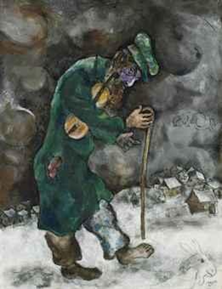 Vieux juif au violon by Marc Chagall