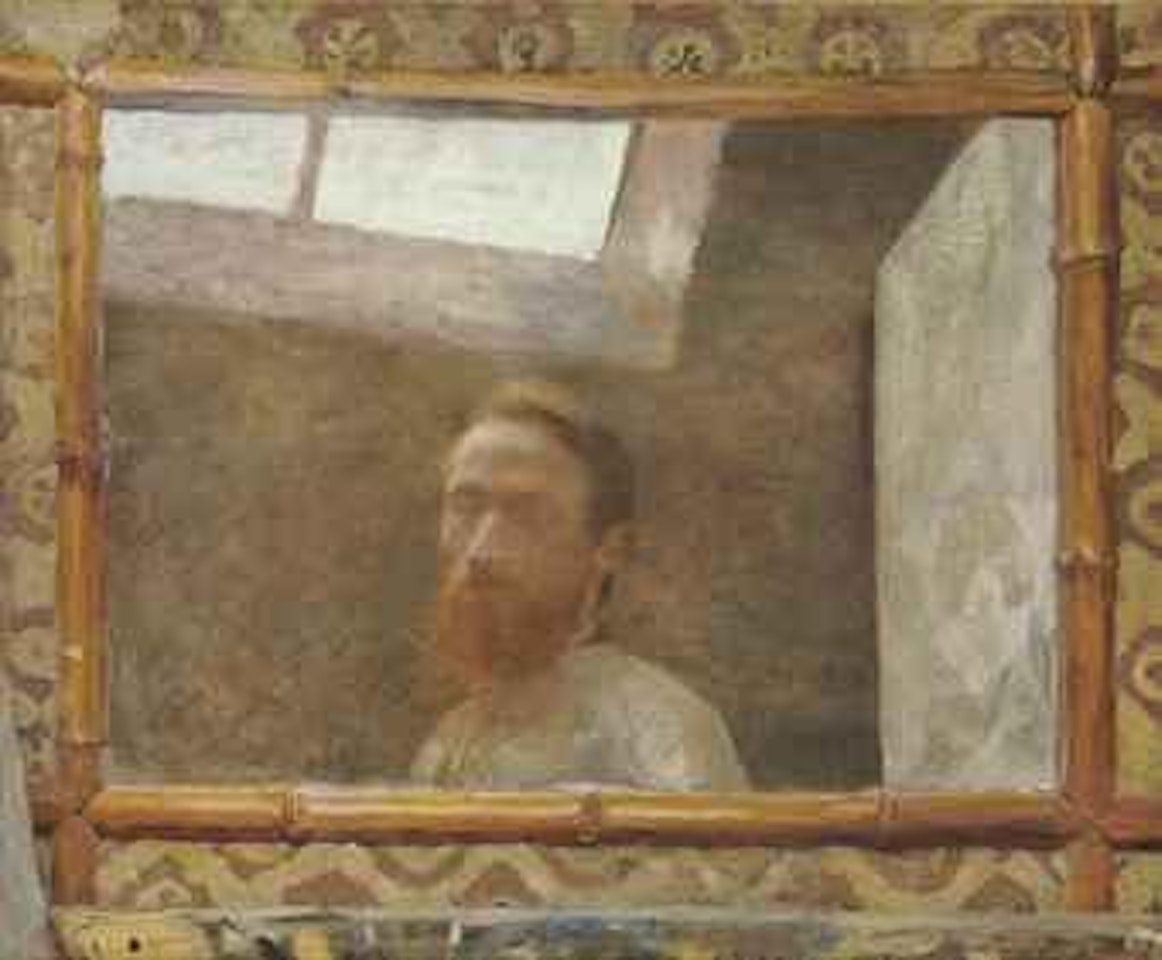 Autoportrait au miroir de bambou by Édouard Vuillard