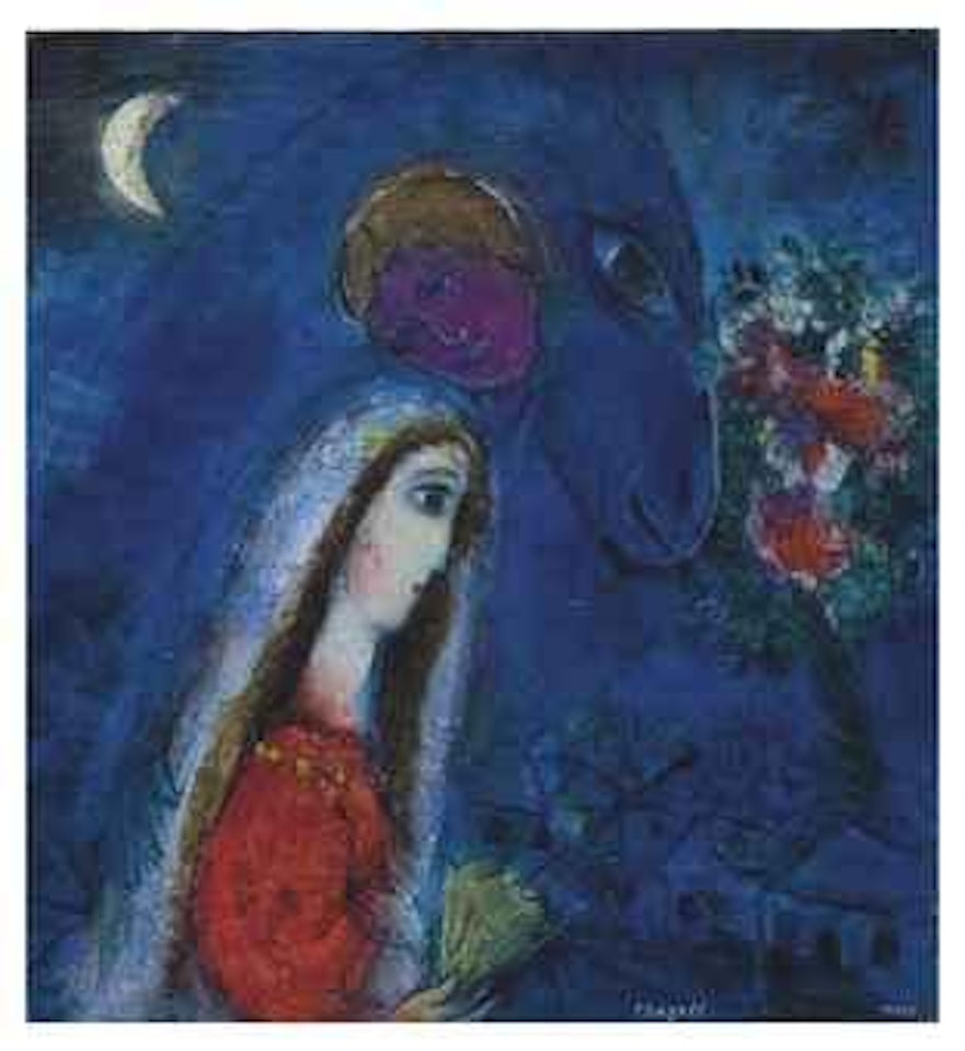 La fiancée rêvant by Marc Chagall