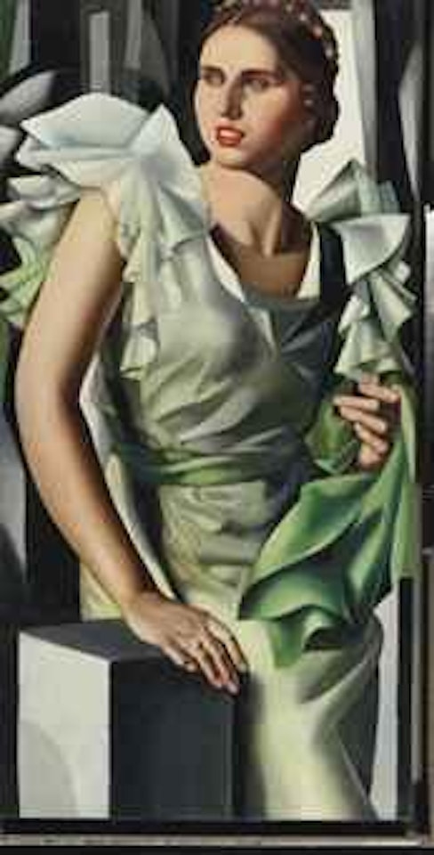 Portrait de jeune femme à la colonne carrée by Tamara de Lempicka