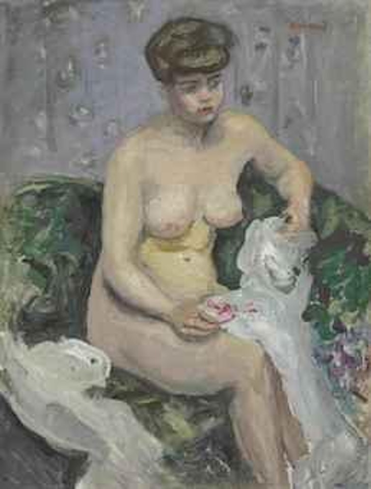 Le modèle à la chemise blanche by Pierre Bonnard