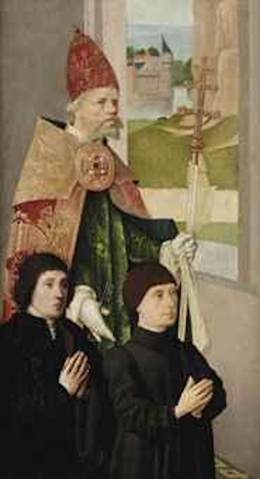 Saint Gregory the Great with two donors by French School