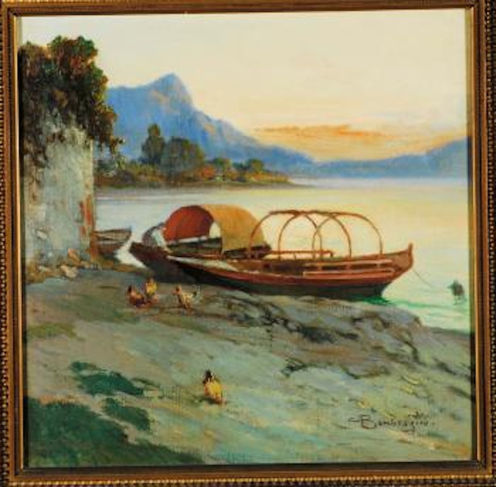 Paesaggio lacustre by Cesare Bentivoglio