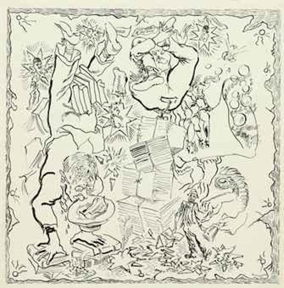 Joe Schenck in Hollywood by George Grosz