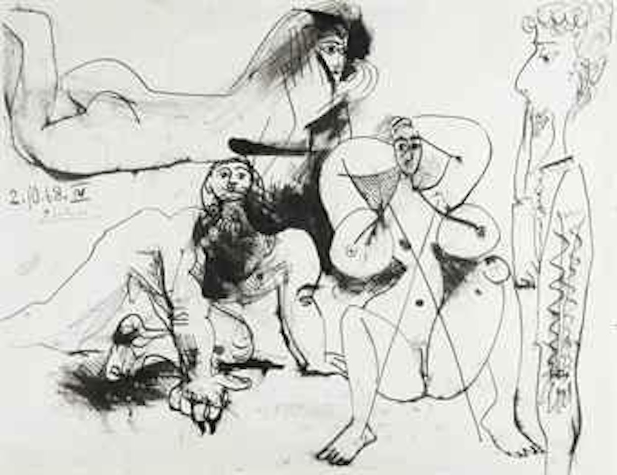 Quatre personnages by Pablo Picasso