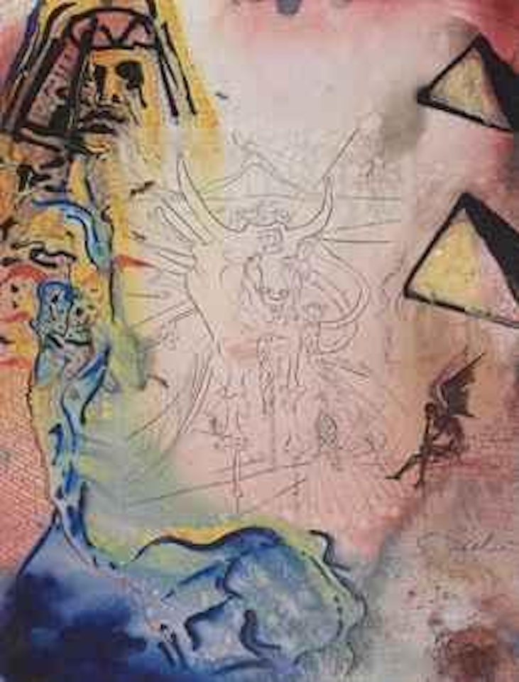 Moise et le monothéisme: Rêve de Moise ou cauchemar de Moise by Salvador Dali
