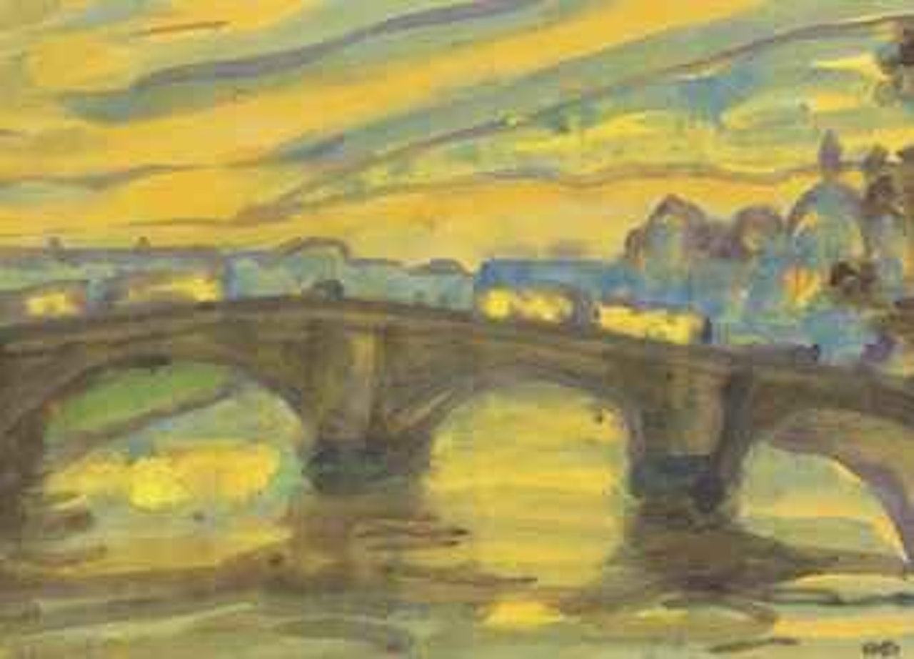 Dresden im Abendlicht by Emil Nolde