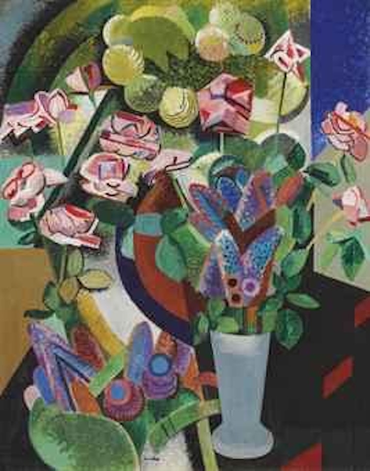 Nature morte au vase de fleurs by Auguste Herbin