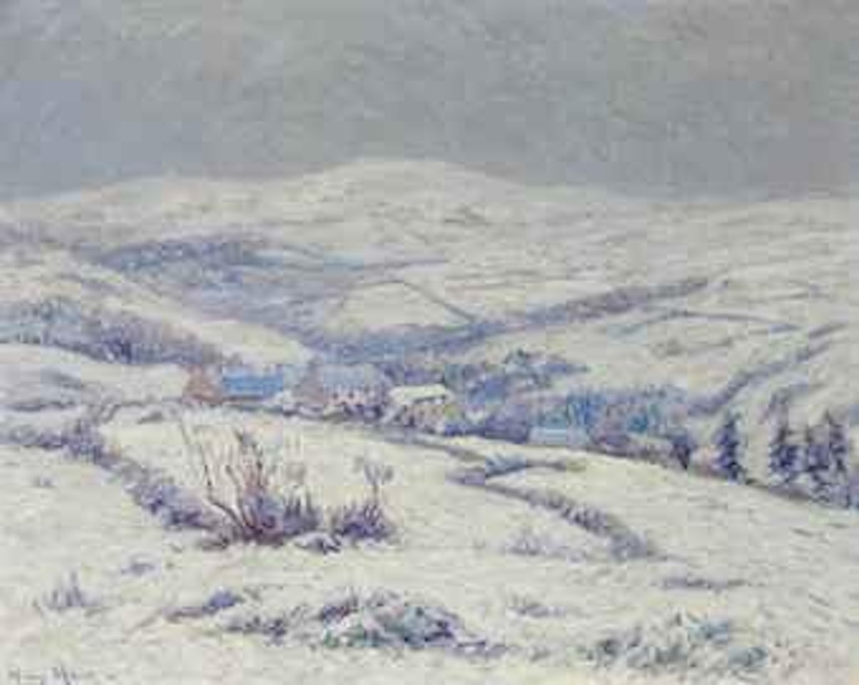 Les monts d'arrée sous la neige by Henry Moret