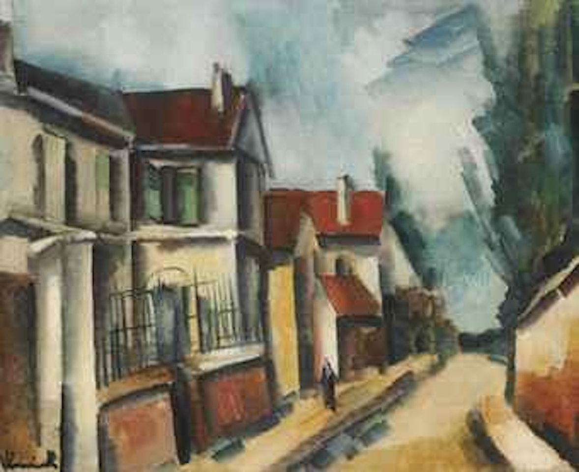 Rue de village by Maurice de Vlaminck