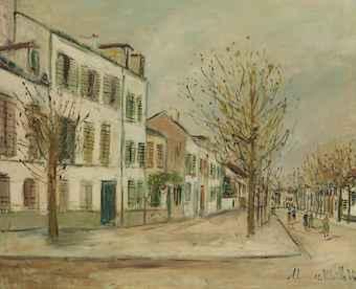 Rue à Asnières by Maurice Utrillo