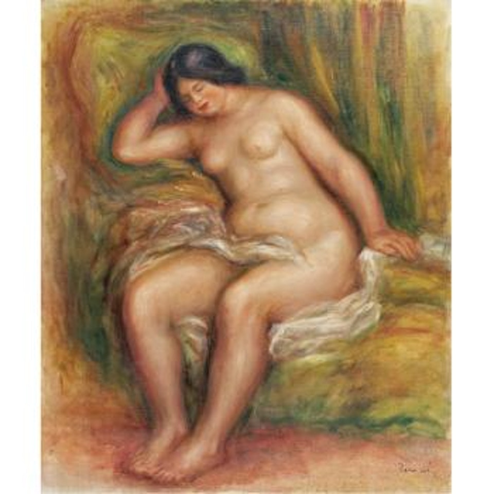 Nu Assis by Pierre-Auguste Renoir