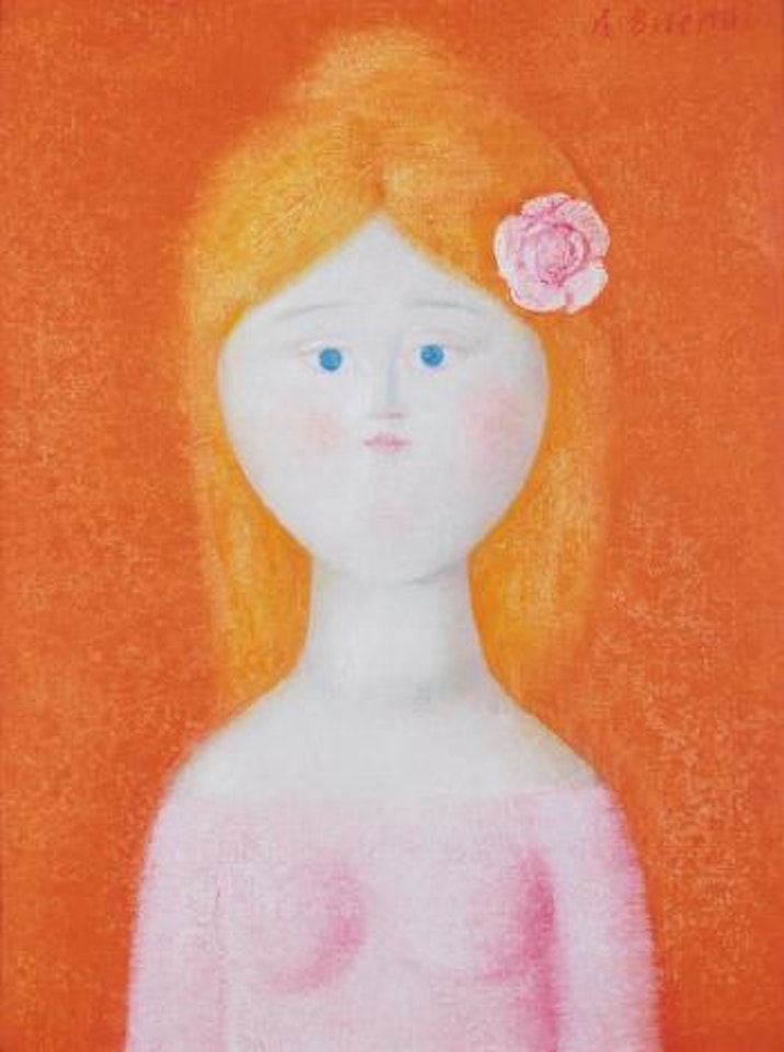 Fanciulla con rosa nei capelli by Antonio Bueno