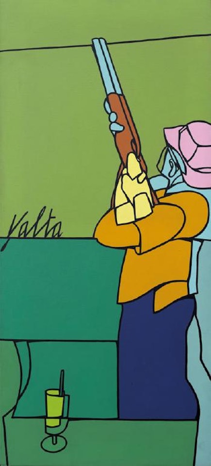 Il taglio di limone a Yalta (studio) by Valerio Adami