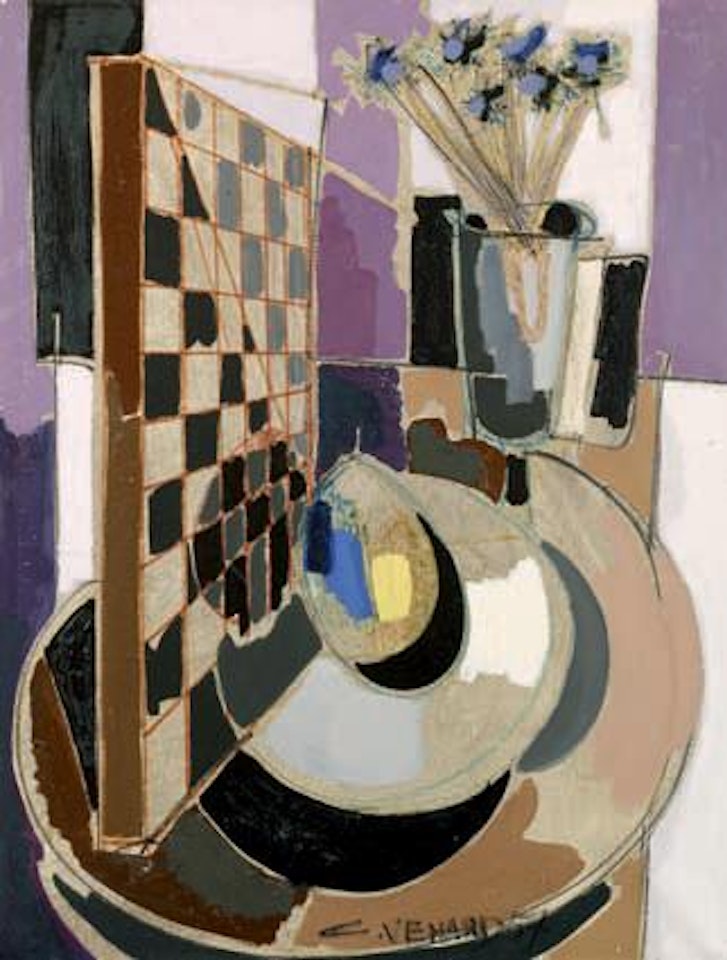Nature morte au vase de fleurs by Claude Venard