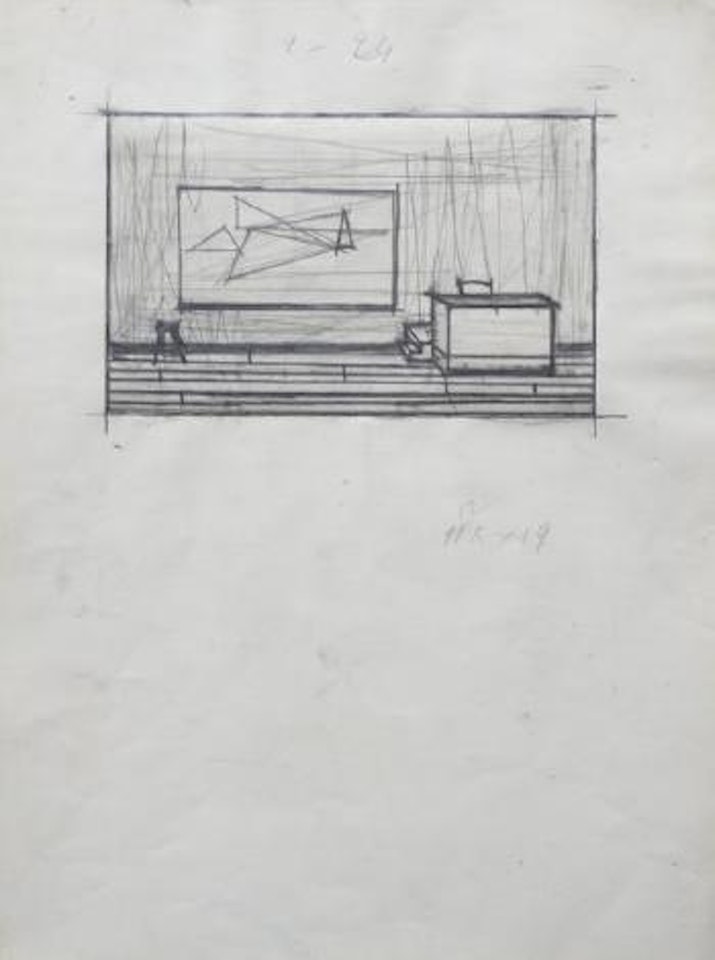 Dessin préparatoire à l'illustration de la page 110 du tome I des Chants de Maldoror by Bernard Buffet