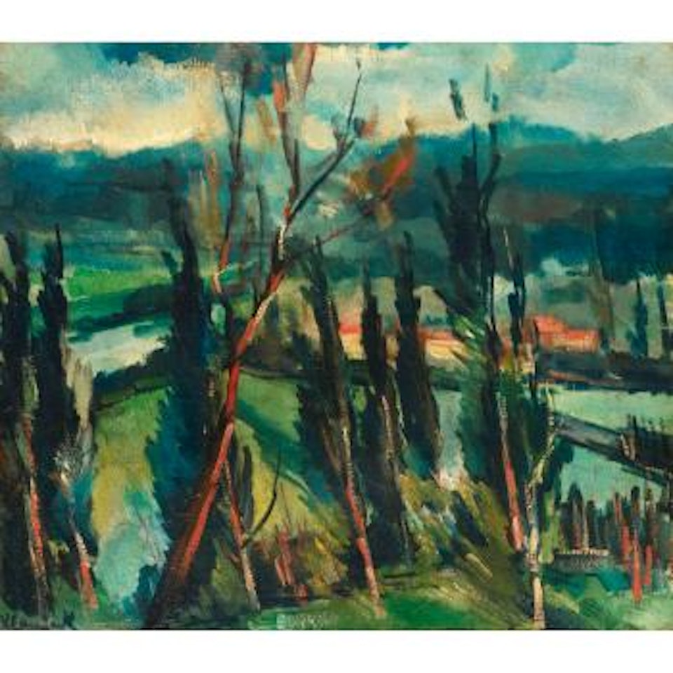 Paysage Avec Peupliers by Maurice de Vlaminck