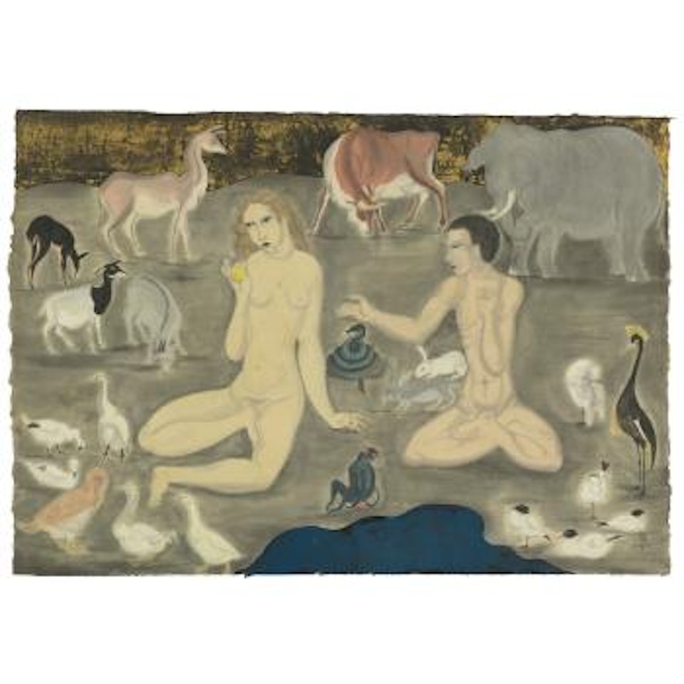 Adam Et Ève by Leonard Tsuguharu Foujita