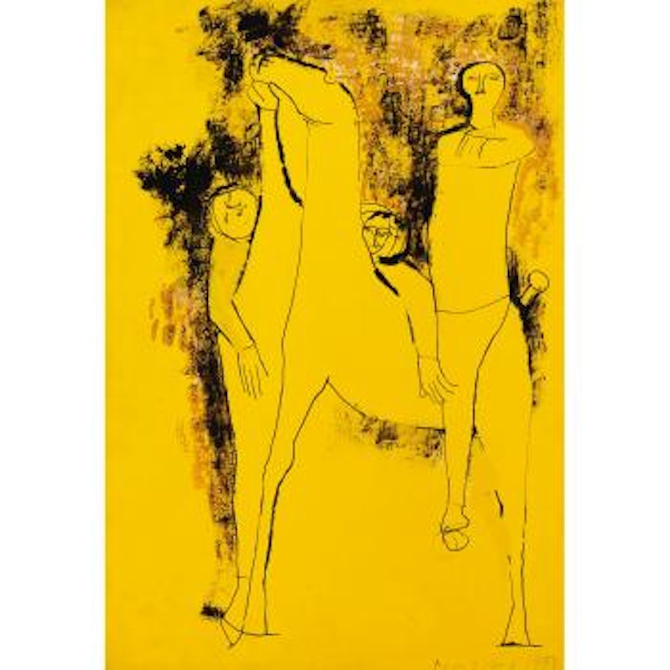 Giocolieri e Cavallo (Jugglers And Horse) by Marino Marini